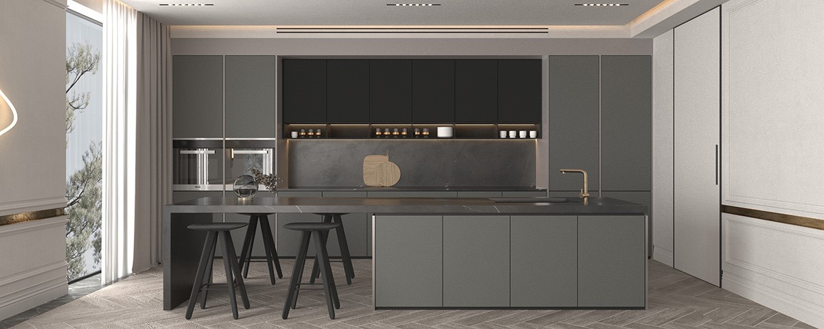 grey stylish kitchen cabinet grey stylish kitchen cabinet