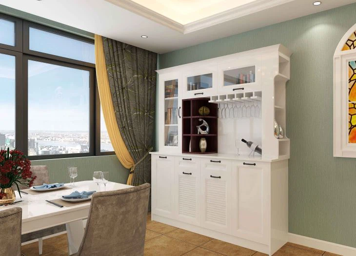 PVC Coated Kitchen Cabinet