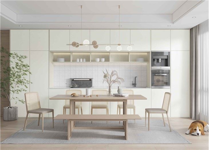 Polyester Melamine Kitchen Cabinet